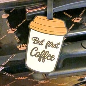 Travel Luggage Tag COFFE CUP DESIGN - CUTE!!!!